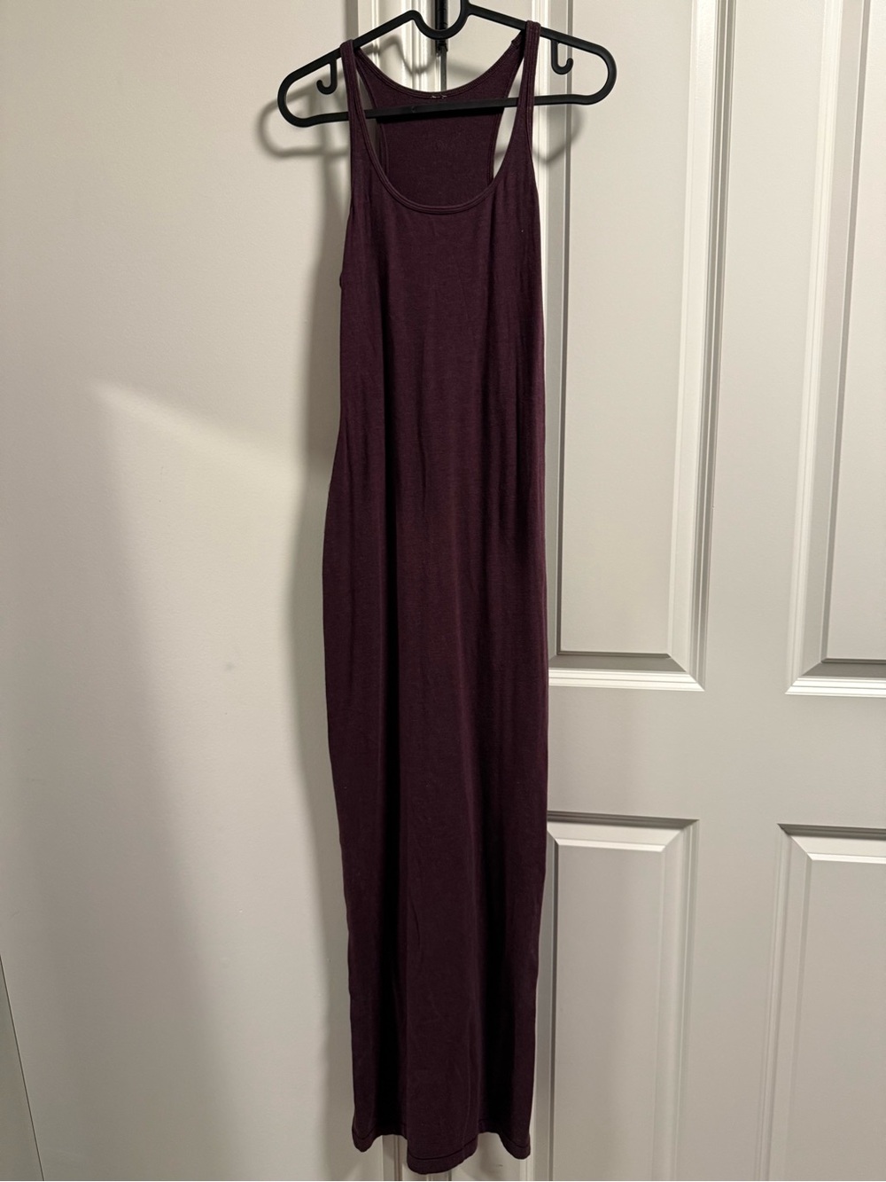 Women’s Sleeveless Maxi Dress in Deep Plum